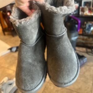 UGG Gray Ankle Booties